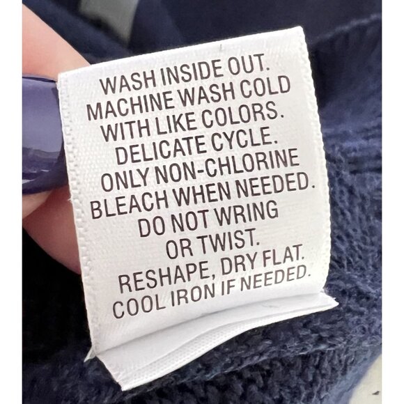 Croft & Barrow Mens XL Crewneck Sweater Navy Cotton Blend NWOT Gift - Picture 7 of 7